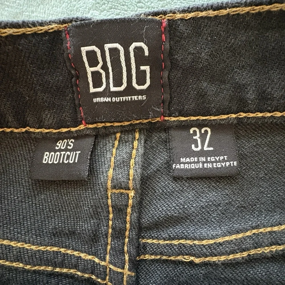 BDG Urban Outfitters Jeans‎ Womens 32 Black 90's Bootcut Western Cowboy 35x32
